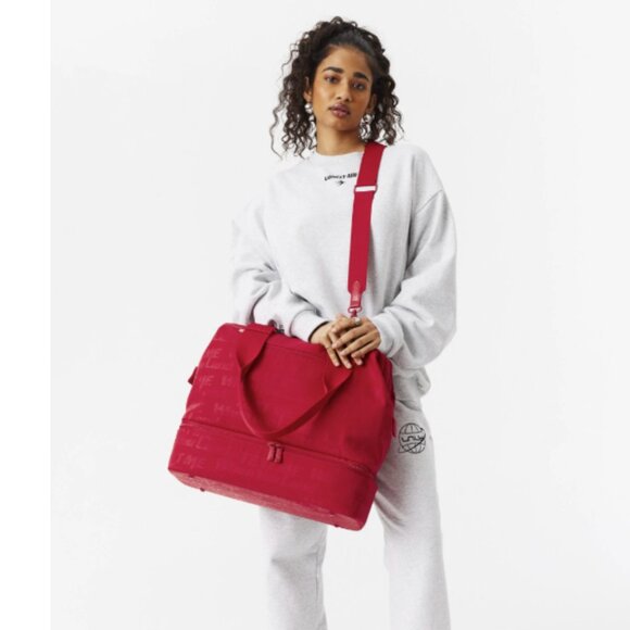 NWT Beis x Lonely Ghost The Mini Weekender  in Text Me Red - Picture 4 of 11
